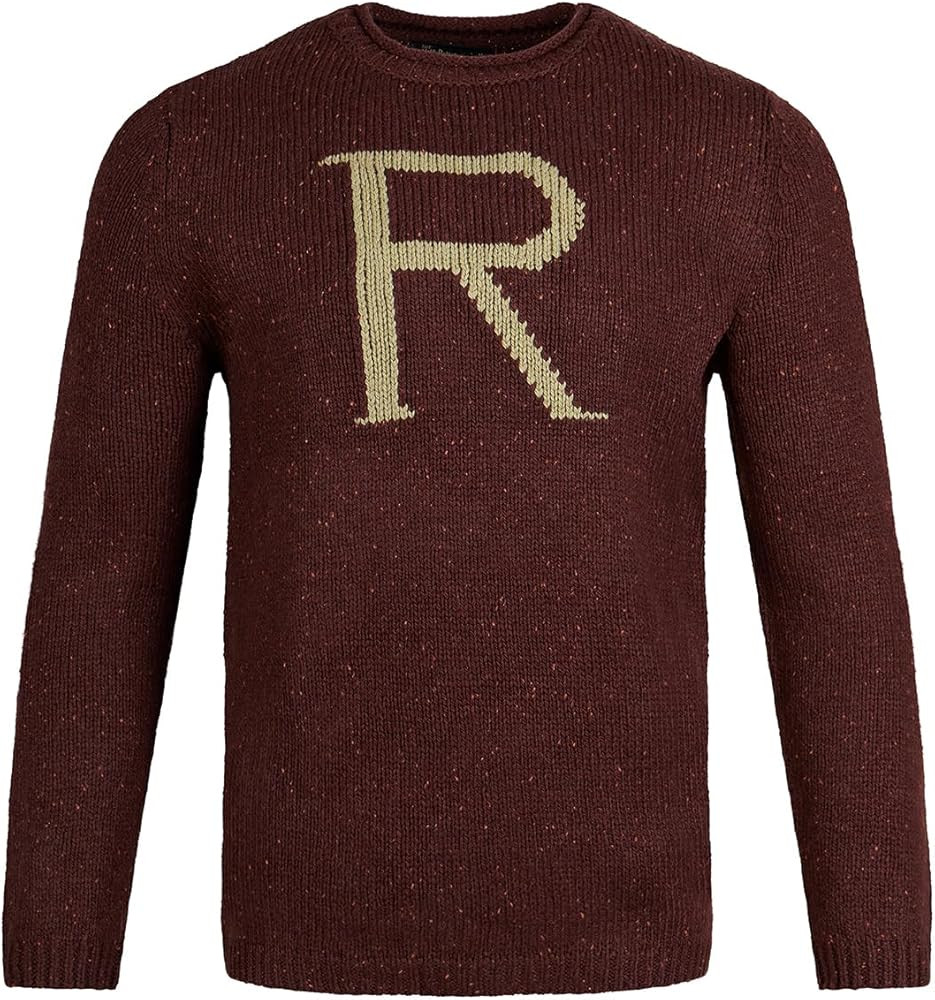 Harry Potter Ron Weasley ‘R’ Sweater - Adult Replica Knit Jumper - Burgundy - Costume & Colle... | Amazon (US)