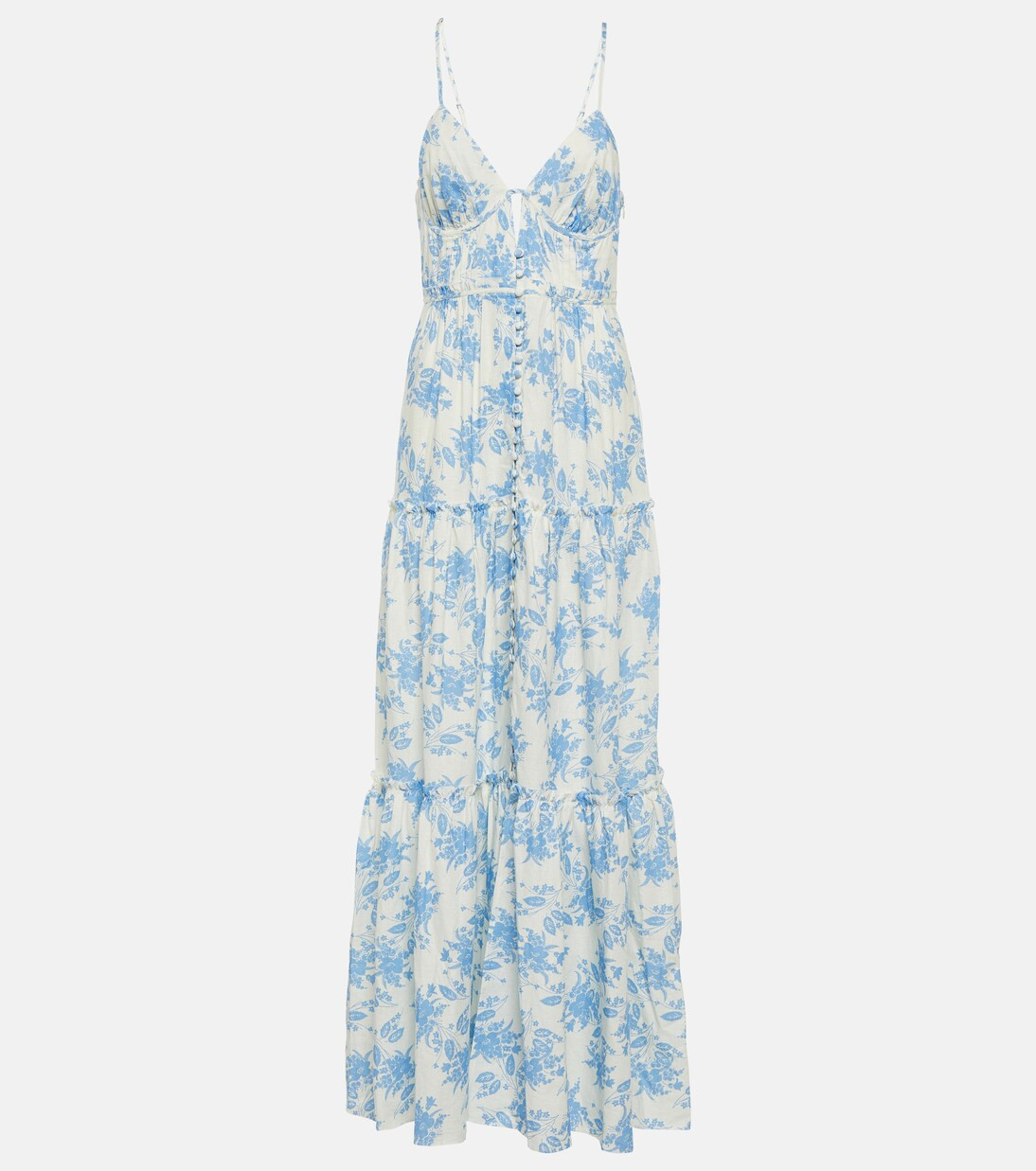 Garnita linen-blend maxi dress | Mytheresa (US/CA)