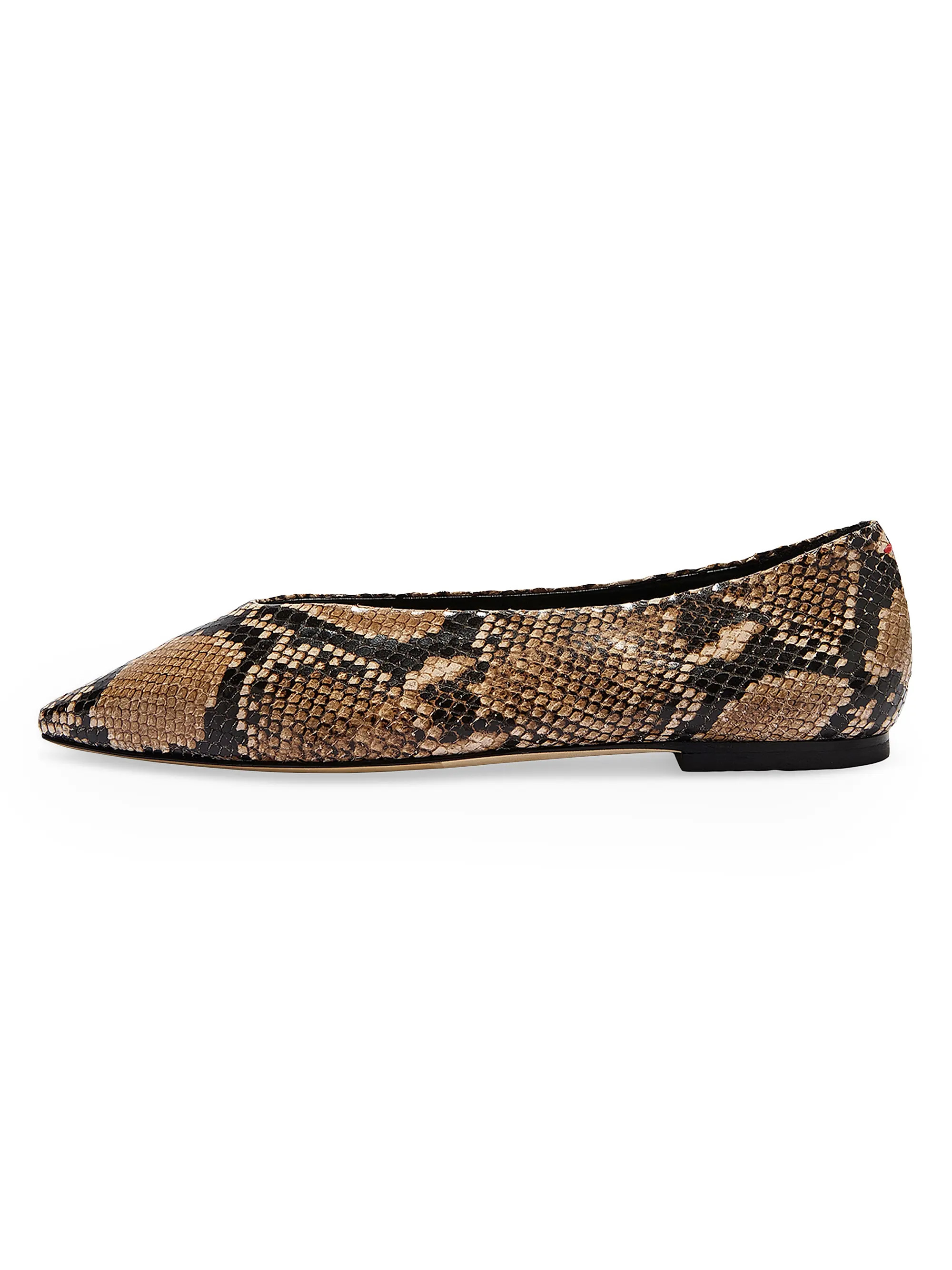 Betty Snake-Embossed Leather Flats | Saks Fifth Avenue