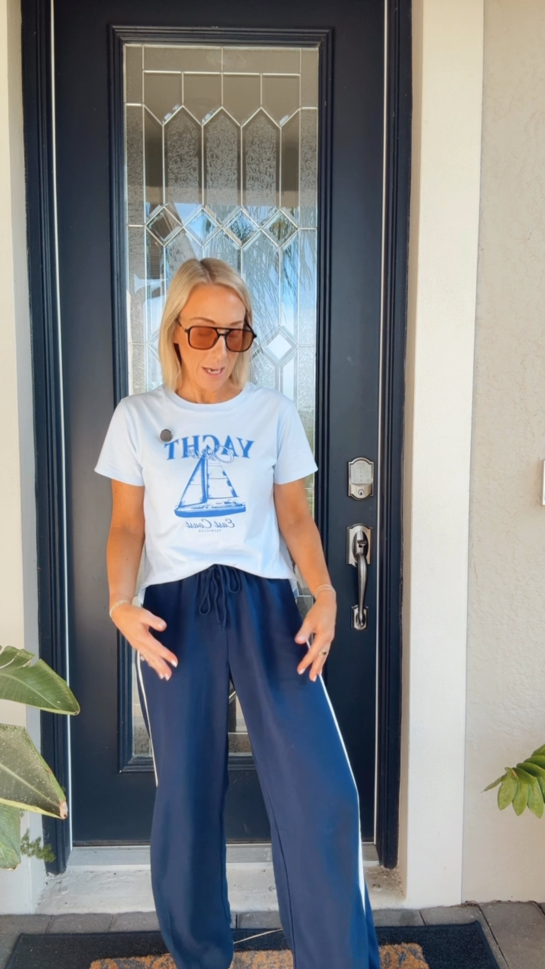 My bus stop ootd:
• yacht t-shirt - size XS. $10!
• pull-on pants - size XS. (Still available!!)
• sandals - tts  

#LTKootd #LTKOver40 #LTKSeasonal