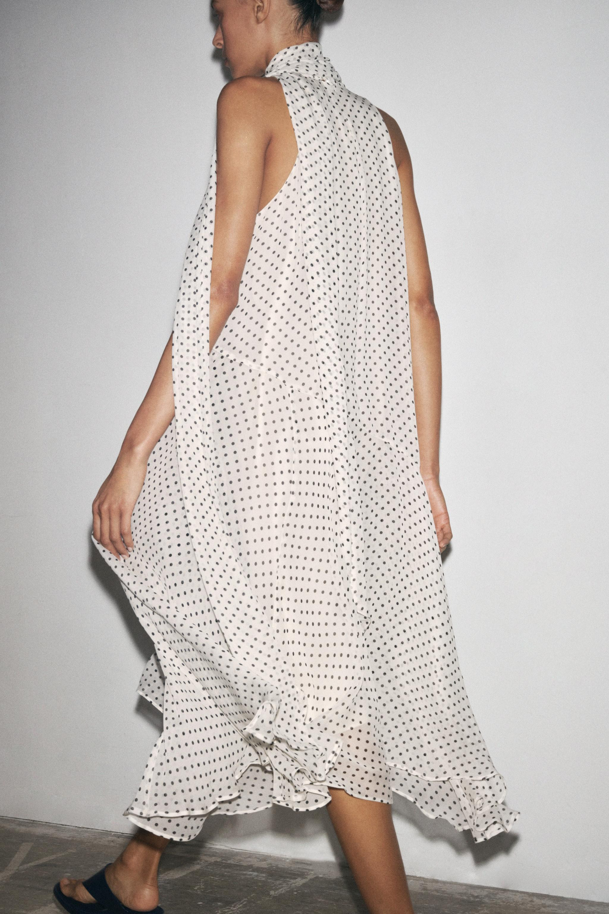 POLKA DOT HALTER DRESS ZW COLLECTION | Zara US