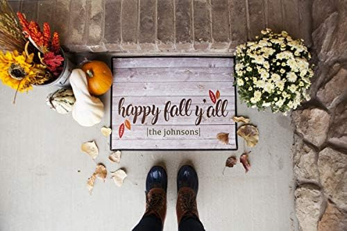 Qualtry Outdoor Fall Decor Outside Door Mat, Personalized Designs Available - Holiday Doormat Dec... | Amazon (US)