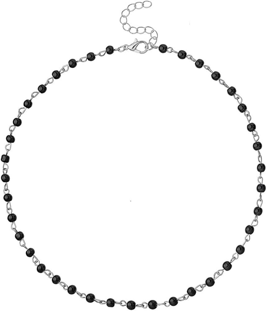 Yalice Beaded Choker Necklace Dainty Necklaces Jewelry for Women and Girls | Amazon (US)