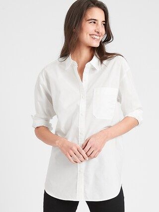 Oversized Button-Down Shirt | Banana Republic Factory