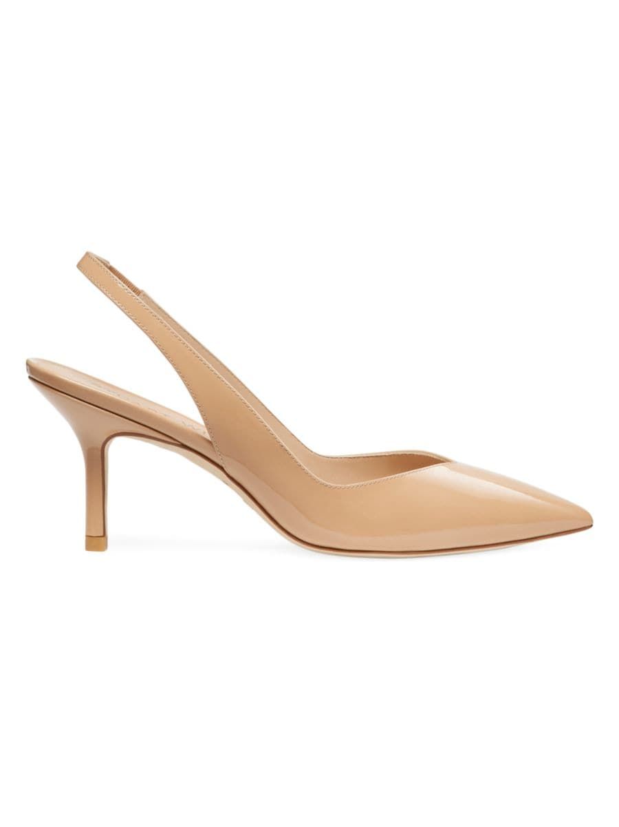 Eva 75MM Patent Leather Slingback Pumps | Saks Fifth Avenue