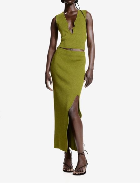 Green two piece tank and skirt matching set 

#LTKfindsunder100 #LTKSeasonal #LTKstyletip