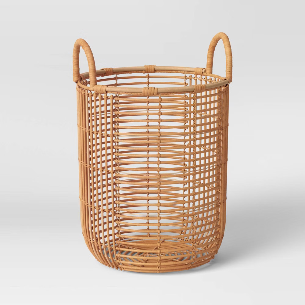 11"" x 15"" Rattan Basket with Handle Natural - Opalhouse | Target