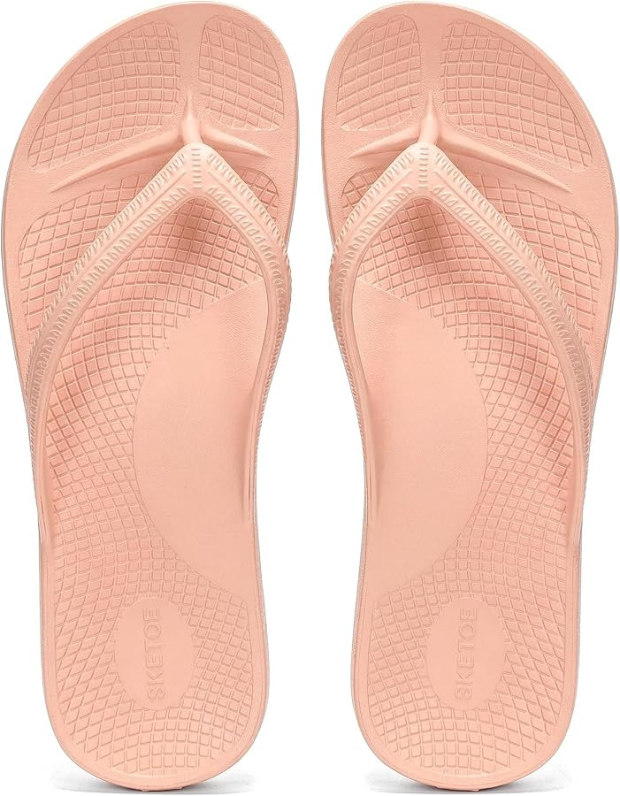 Arch Support Flip Flops for Women Thong Sandals with Soft Straps for Summer Pool Slides Orthopedi... | Amazon (US)