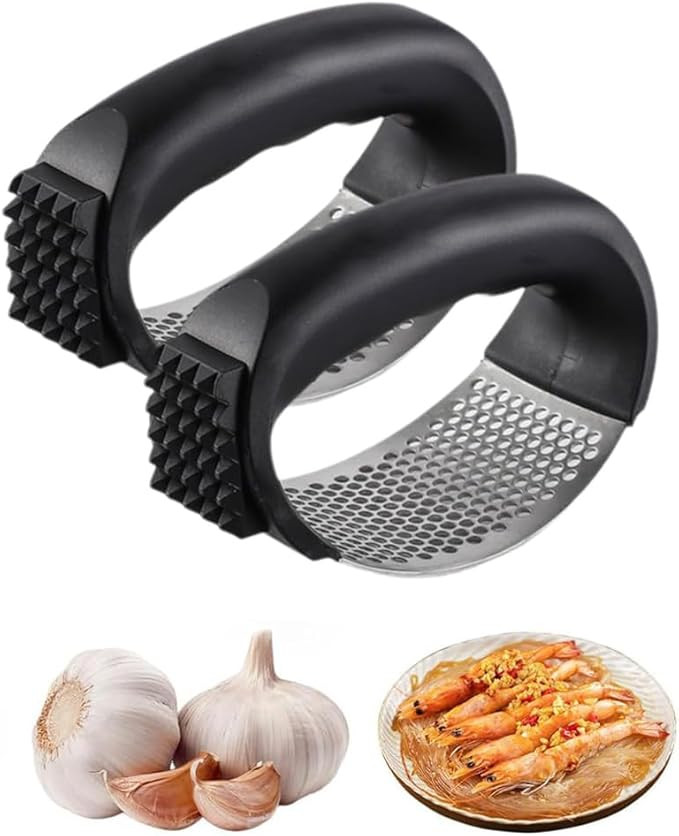 Stainless Steel Garlic Press, New Garlic Press Rocker, Home Kitchen Utensils Portable Manual Garl... | Amazon (US)