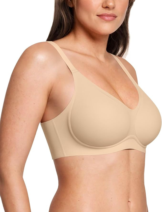 Vertvie Womens Seamless Jelly Bras No Underwire Comfort Push Up Bras Buttery Soft Wireless Bralet... | Amazon (US)