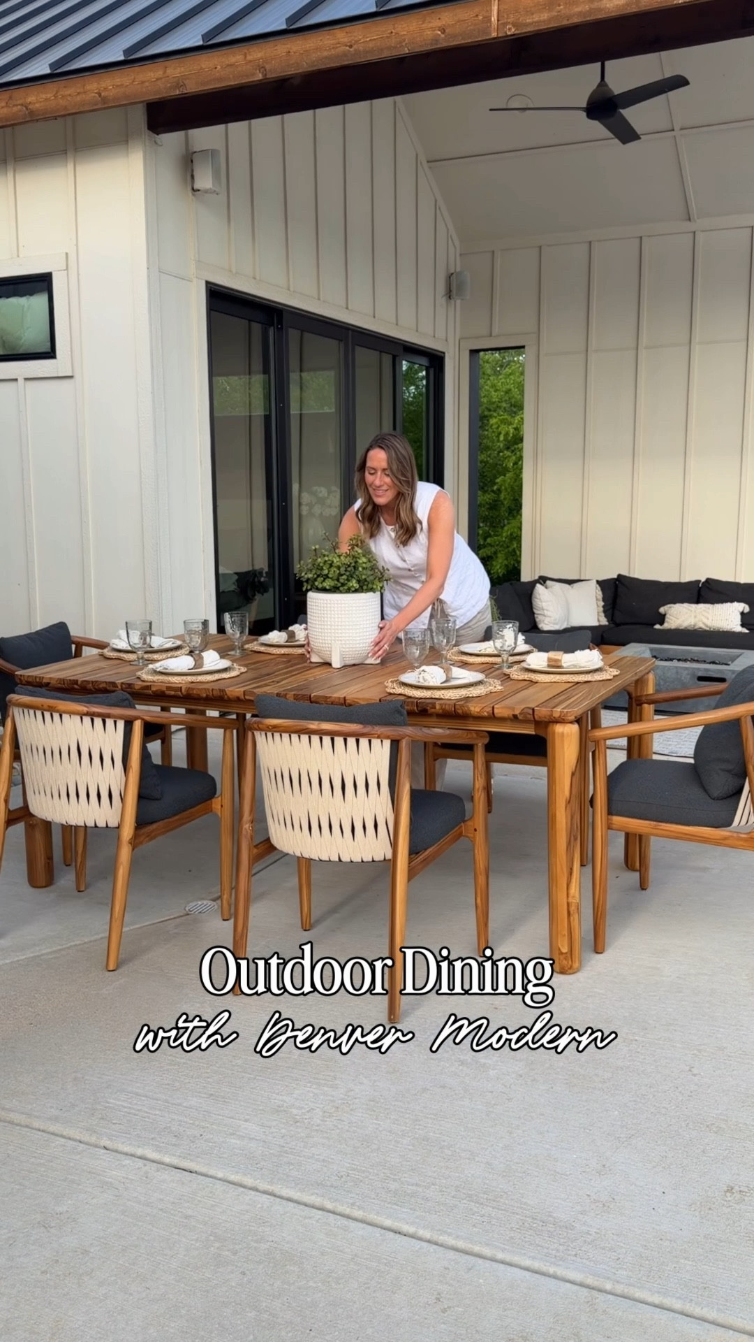 Our outdoor dining setup just got a major upgrade 🤍 the Outdoor Dillon Dining Set from Denver Modern completely transformed this space.
The solid teak construction is not only beautiful but built to last through every season, and I love how the sculptural lines keep everything feeling modern but still warm. It’s one of those pieces that instantly makes your patio feel like an extension of your home.
Keywords: outdoor dining table, patio dining set, modern outdoor furniture, teak outdoor furniture, backyard dining ideas, luxury outdoor living, patio styling, neutral outdoor decor, summer hosting setup, outdoor entertaining essentials @Denver Modern  #ad #mydenvermodern


#LTKHome #LTKMothersDay #LTKSeasonal