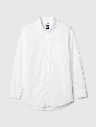 Organic Cotton Poplin Big Shirt | Gap (US)