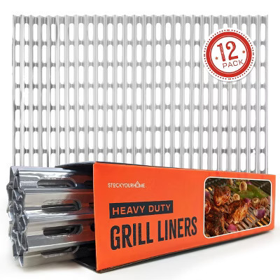 Stock Your Home 12x 20 Aluminum Grill Grate Liners (12 Pack) | Target