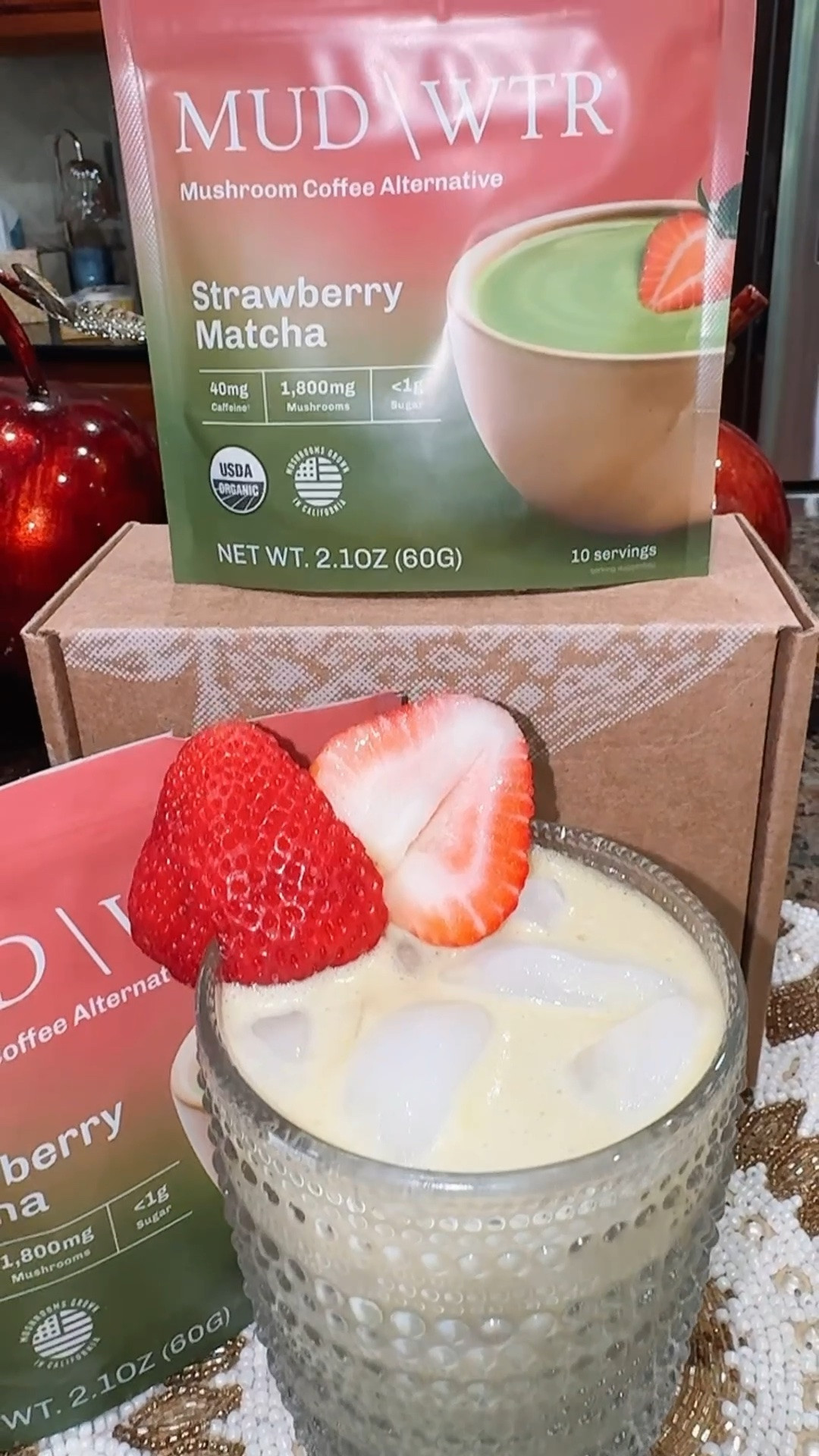 Meet your new summer obsession: Strawberry Matcha has officially arrived at MUD\WTR.  @drinkmudwtr
The perfect balance of sweet, creamy strawberry and earthy ceremonial-style matcha creates a refreshing sip that's as vibrant as the season itself. Whether you're starting your morning, powering through an afternoon slump, or looking for a delicious pick-me-up without the coffee jitters, this limited-time flavor was crafted to bring a little sunshine to every cup. Think fresh-picked strawberries, smooth matcha, and a refreshing twist that tastes like summer in a glass.
Tag your matcha-loving friends, share your first sip, and let me know: are you team strawberry, team matcha, or team both? 👇💚🍓 #ltksummer #wellness #ltkunder50

#LTKmorningroutine #LTKselfcare #LTKBeauty