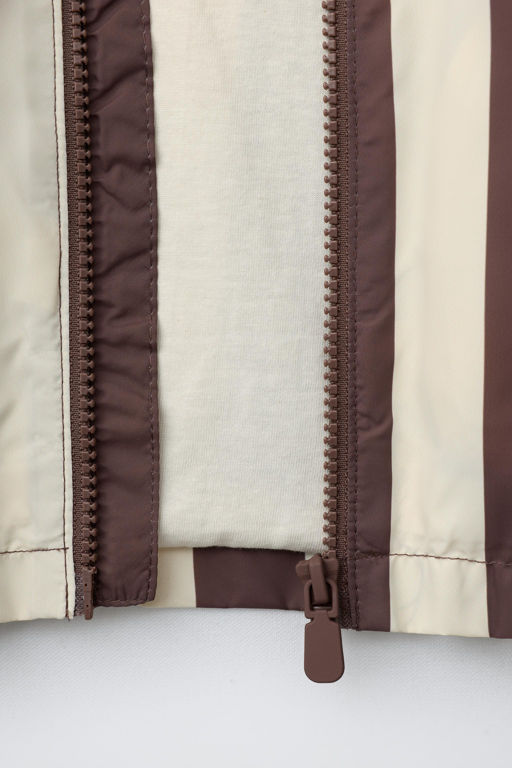 LIGHTWEIGHT STRIPED RAINCOAT | Zara US