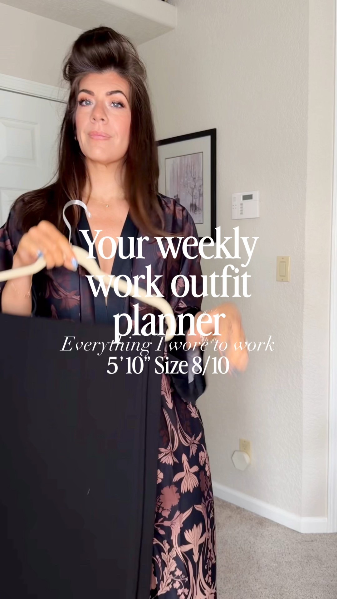 Weekly outfit planner
In order:
Brown sweater medium
Wide leg pants 29  long
Sleeveless sweater medium
Blazer medium
Satin maxi skirt, medium
Wrapped dress, medium
Wide leg pleated pants eight
Wrapped front bodysuit large
Wide leg, jeans, medium, regular use code Meghanxspanx 
Short sleeve sweater medium
Blazer medium
Rope large

#LTKMidsize #LTKTall #LTKWorkwear