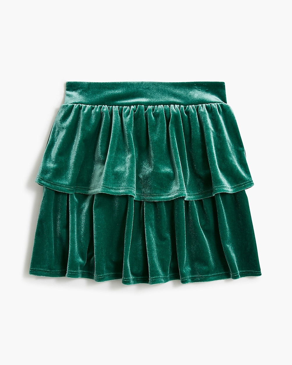 Girls' velvet tiered skirt | J.Crew Factory