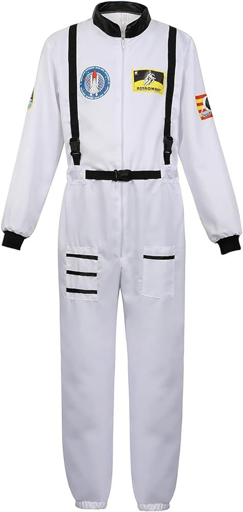 Mens Astronaut Costume Adult Astronaut Suit Outfit Men Costumes Halloween | Amazon (US)