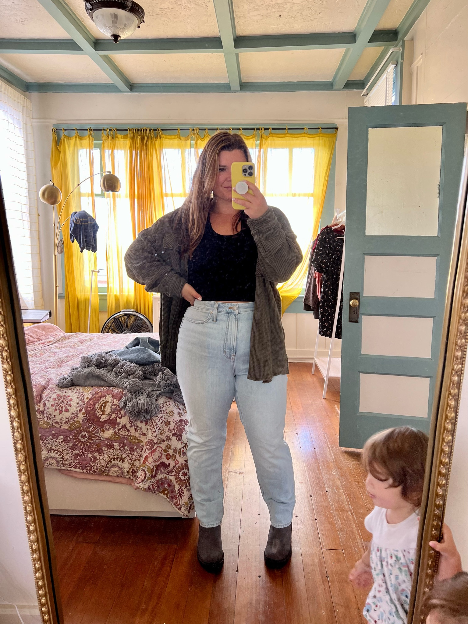 Midsize casual fall outfits - madewell denim - midsize denim - plus size denim- these madewell jeans are currently on sale with an extra 40% off!

#LTKsalealert #LTKcurves #LTKSeasonal