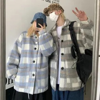 Plaid Shirt Jacket | YesStyle Global