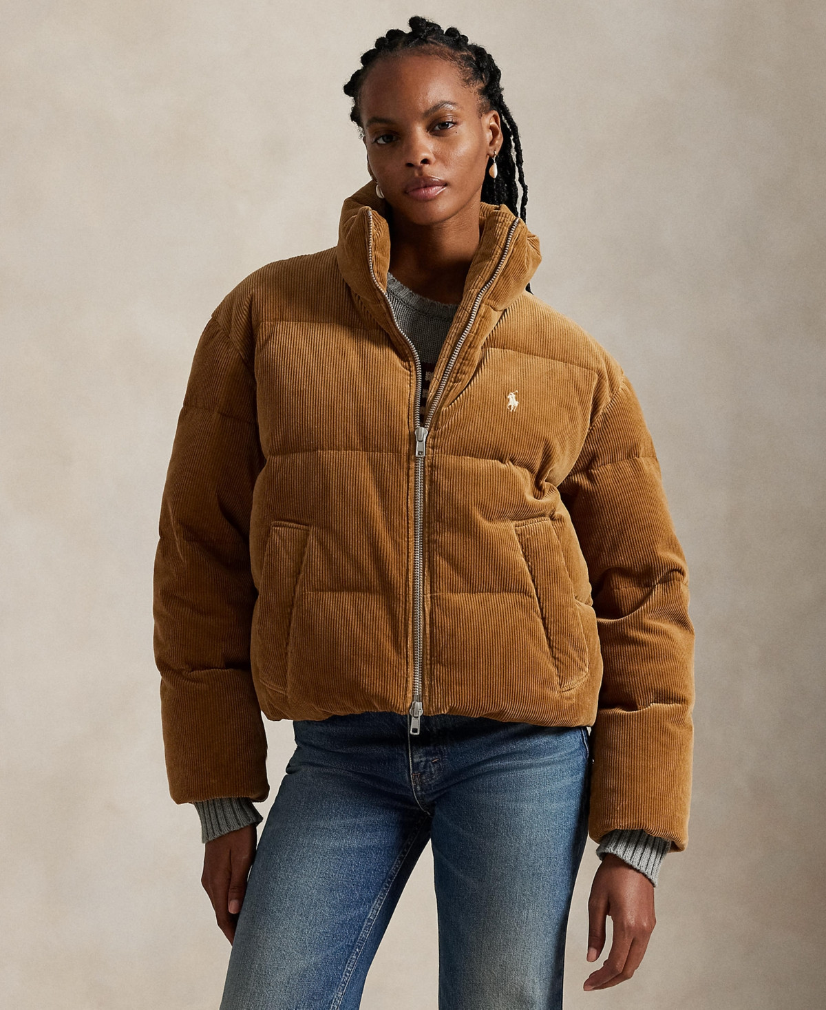 Polo Ralph Lauren Women's Relaxed Fit Quilted Jacket - Tan | Macy's