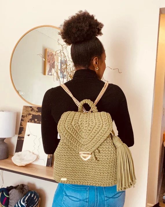 Luxury Handmade crochet (The Zoukouï) Backpack | Etsy (US)