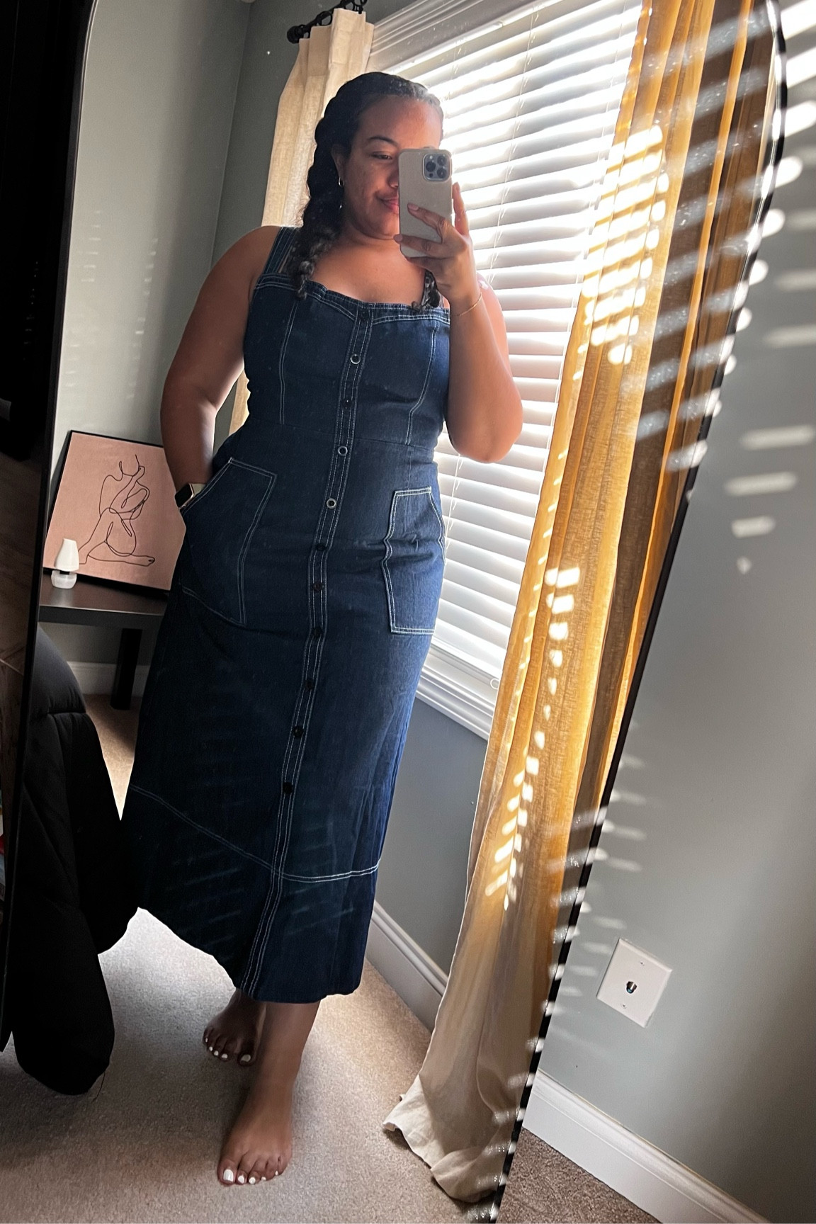 Denim dress, Jean dress, long denim dress, Amazon fashion, curvy fashion, midsize dress, fall fashion dress. Im wearing a size XXL

#LTKWorkwear #LTKMidsize #LTKSeasonal