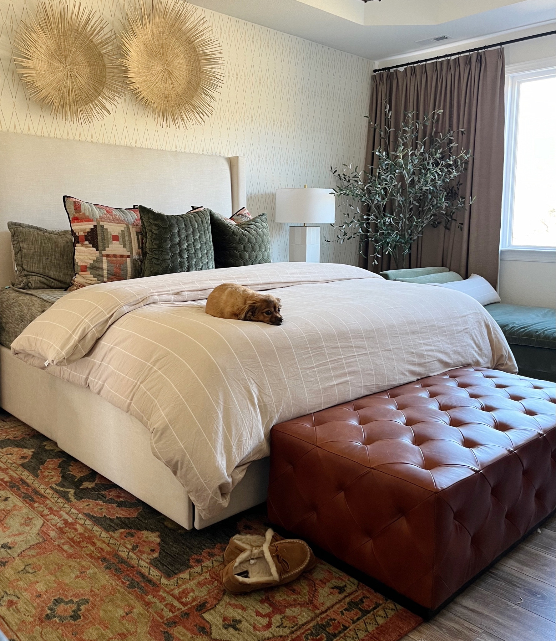 Texture on texture primary bedroom.

#LTKhome