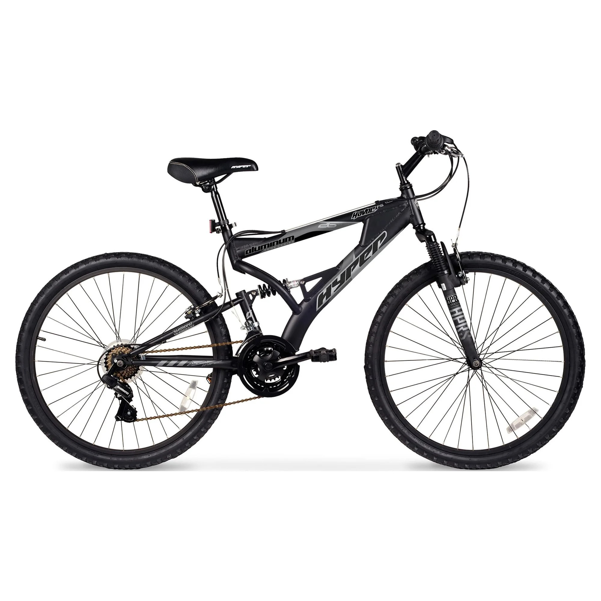 26" Hyper Bicycle Havoc Mountain Bike, 26" Wheels, Adults Ages 14+ Years, Black | Walmart (US)