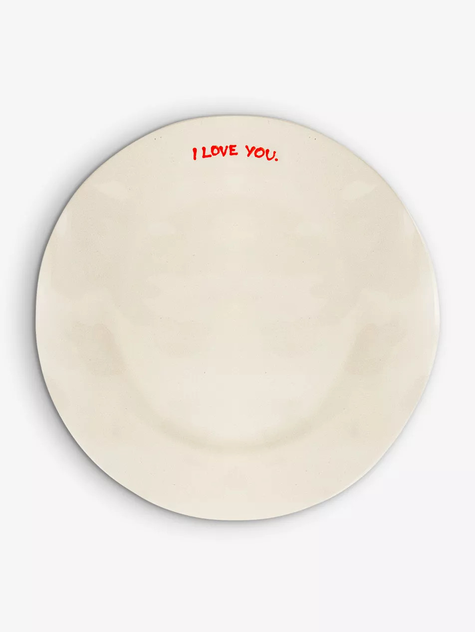 I Love You ceramic breakfast plate 22cm | Selfridges