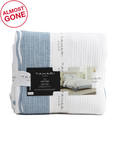 Cotton Scalloped Edge Quilt Set | TJ Maxx