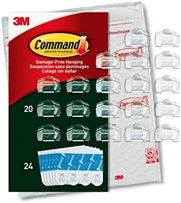 Command Outdoor Light Clips, Damage Free Hanging Outdoor Light Clips with Adhesive Strips, No Too... | Amazon (US)
