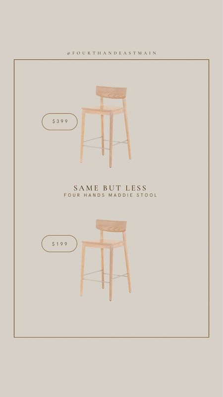 same but less / four hands maddie stool counter height and bar height 

#LTKhome