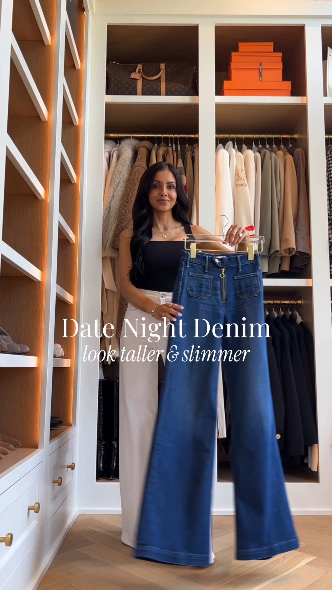 Date night jean’s that instantly make you look taller & slimmer 
Mother denim wearing a 23
Amazon tank wearing an XS
Gucci Giglio bag size small 
Revolve cropped trench wearing an XS

#LTKOver40 #LTKmomlife #LTKSeasonal