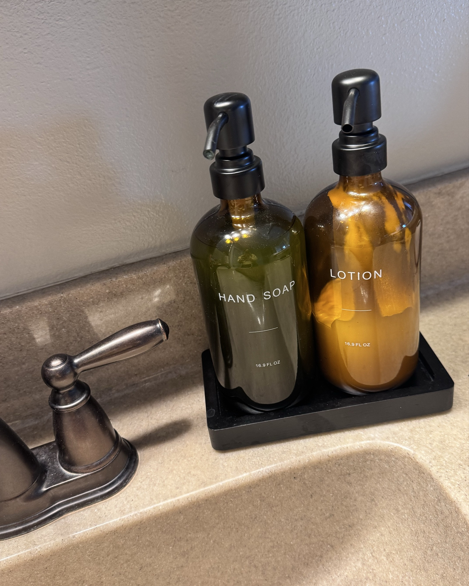 A few cheap but fun Amazon additions that made everyday life a little easier. 🙌

✨ Rotating makeup turntable — keeps all my skincare in one place and spins so I can actually find things.

🍽️ Clean/Dirty dishwasher magnet — no more asking “Are these clean?” 😂

🧴 Amber soap & lotion dispensers — simple swap that instantly made the bathroom sink look more put together.

Nothing fancy… just little upgrades that make home feel more organized.

#AmazonFinds #HomeOrganization #SimpleUpgrades #LittleThingsBigDifference #HomeHacks