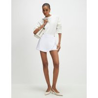 River Island Wrap Button Detail Tailored Skort White | Marks & Spencer (UK)