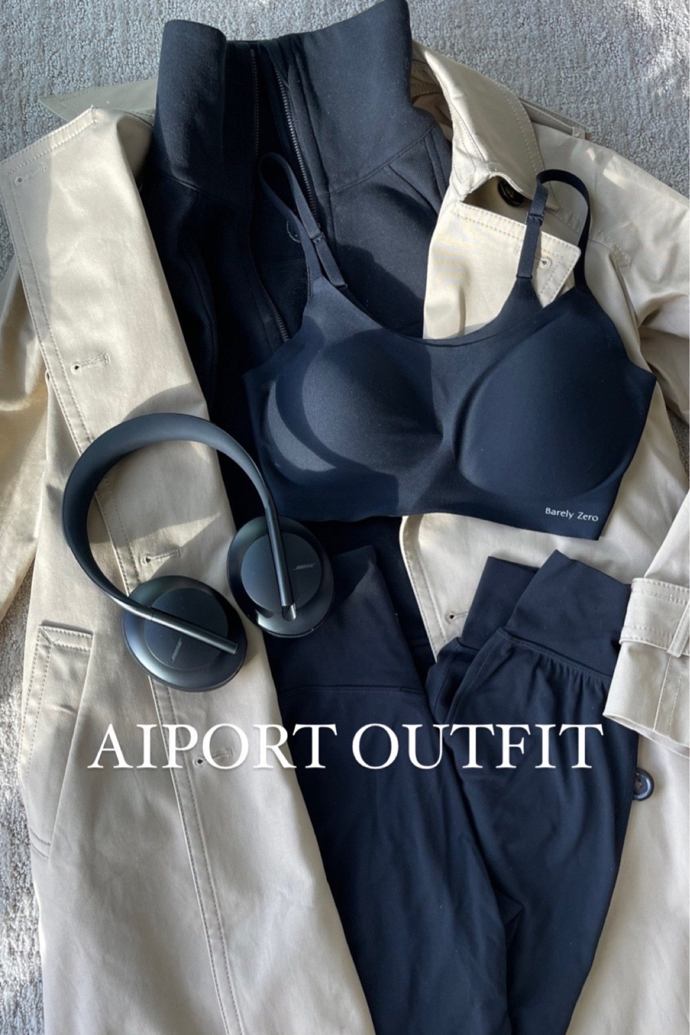Long haul flight / airport outfit - Bose headphones are my favorite for noise cancellation on the plane: going on sale for prime day starting tomorrow! 

My comfiest pieces!
Lululemon joggers & zip up sweater
Neiwei bra 
Linked similar trench on sale at Amazon 

Travel airport outfit / comfy travel outfit for fall and winter / fall style 

#LTKsalealert #LTKtravel #LTKxPrime