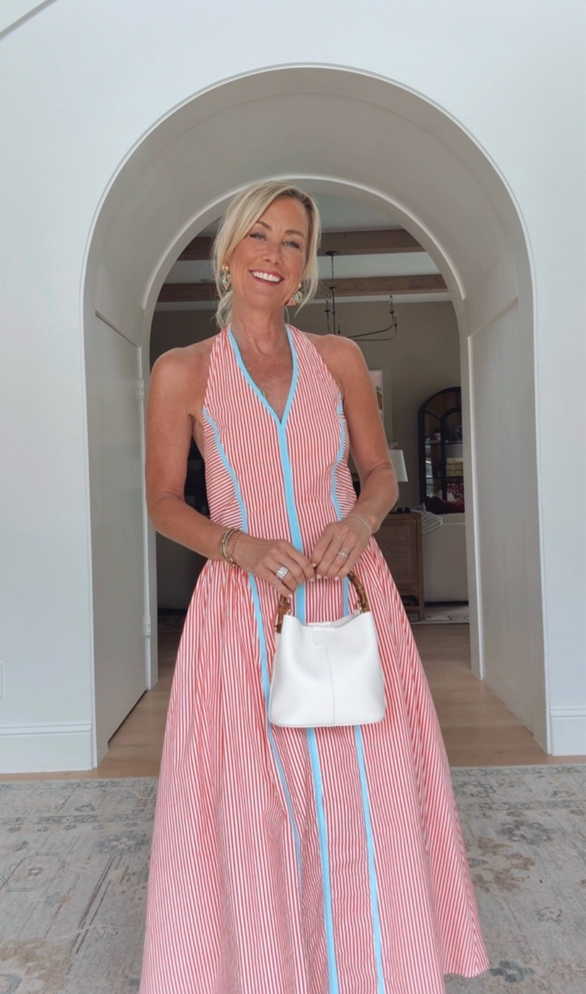 I am in love with this orange and blue summer halter maxi! Perfect for any occasion you might have coming up! 

Dress: small

#LTKOver40 #LTKootd #LTKgrwm