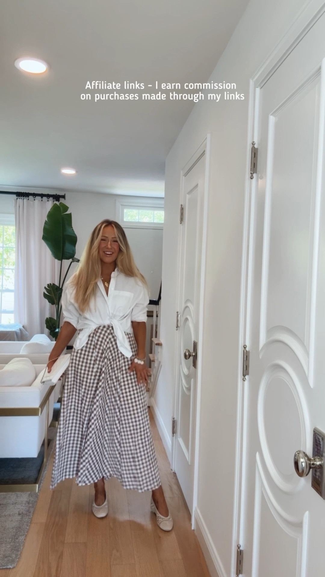 Affiliate links - I earn commission on purchases made through my links | casual summer outfits
Amazon gingham midi skirt
East coast summer outfit