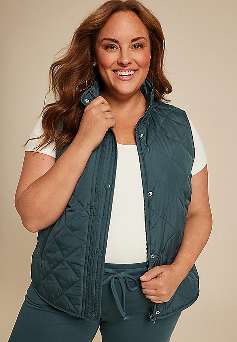 Plus Size Featherweight Quilted Vest | Maurices