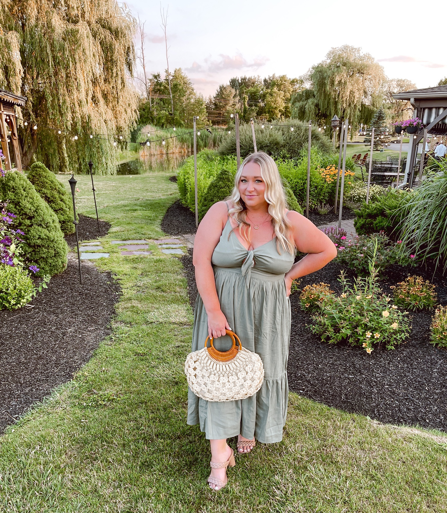 Wedding ready with this sage green dress from Gap Factory. Comes in other colors too! Paired with some braided nude heels from Target ✨

#LTKcurves #LTKstyletip #LTKSeasonal