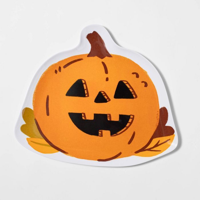 10" Melamine Figural Pumpkin Dinner Plate - Hyde & EEK! Boutique™ | Target