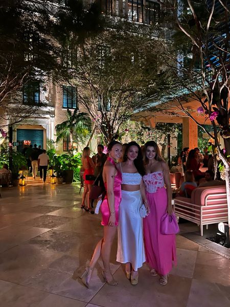 Miami Bach celebrating our perfect bride! 
Bachelorette outfit 
Miami outfit 
Pink theme outfit 
Spring break outfit 
Pink corset top 
Pink floral top

Skirt is old Something Navy but linked similar options! 

#LTKSpringSale #LTKfindsunder100 #LTKwedding