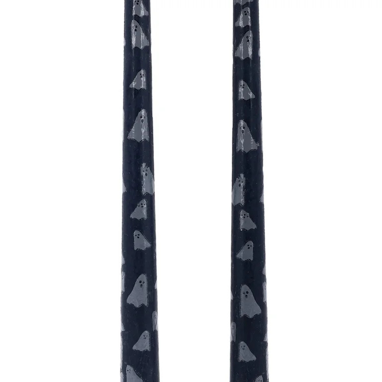My Texas House Halloween Ghosts Taper Candles, Black and White, 2 Count, 11" | Walmart (US)