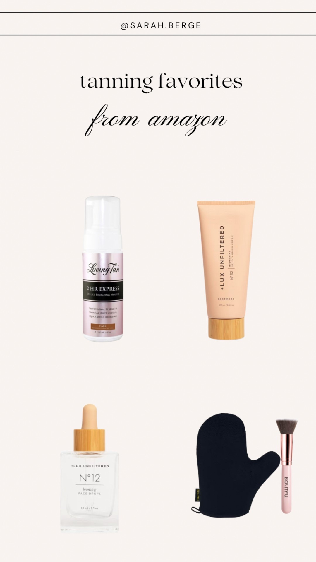 Tanning favorites from Amazon! 

#LTKBeauty