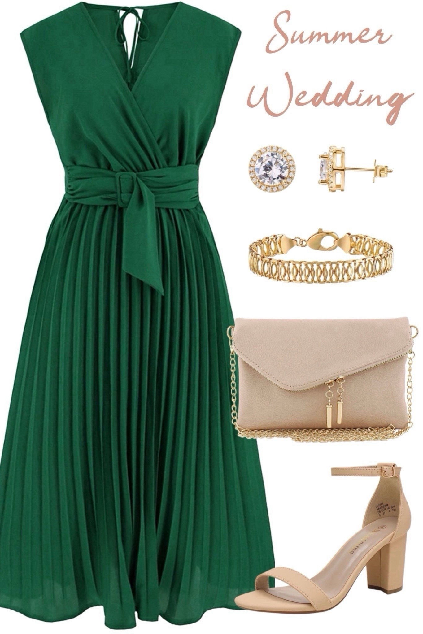 Pretty spring summer wedding guest outfit for a daytime wedding from Chicwish and Amazon.

Wedding guest dress. Date night outfit. Green dress. Spring outfits. Spring dress. Semi formal dress. Summer outfit. Summer dress.

#LTKSeasonal #LTKWedding