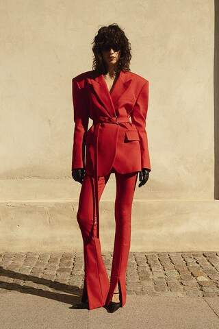The Belted Blazer in Lipstick Red | Revolve Clothing (Global)