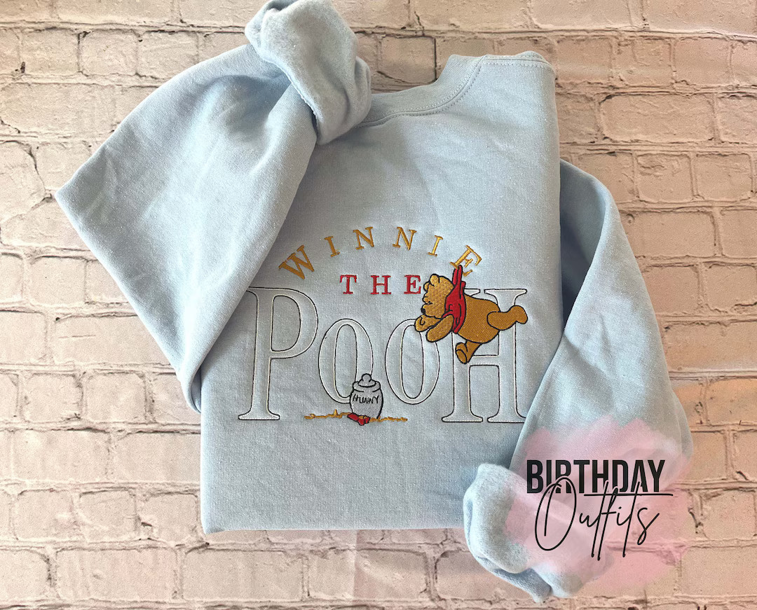 Embroidered Winnie the Pooh Sweatshirt Winnie the Pooh - Etsy | Etsy (US)