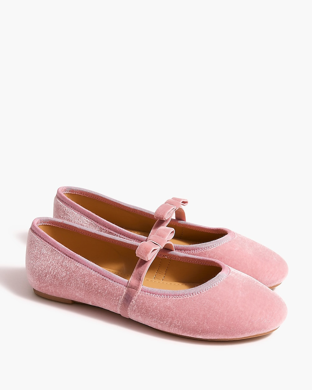 Girls' velvet bow strap Mary Janes | J.Crew Factory
