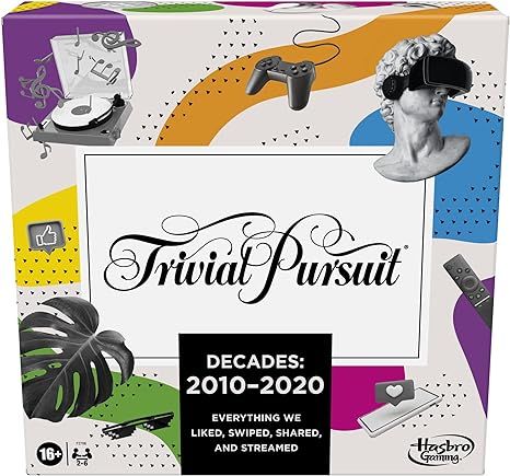 Hasbro Gaming Trivial Pursuit Decades 2010 to 2020 Board Game for Adults and Teens, Pop Culture T... | Amazon (US)